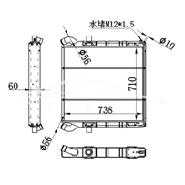 SCANIA MT RADIATOR 1100630 NISSENS 64070