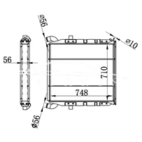 SCANIA MT RADIATOR 1100630 NISSENS 64070