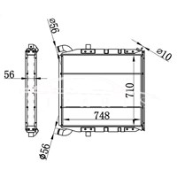 SCANIA MT RADIATOR 1100630 NISSENS 64070