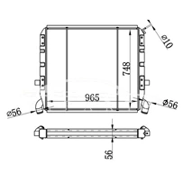 SCANIA MT RADIATOR 1100631 310081 NISSENS 64072