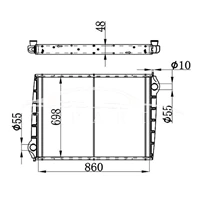 SCANIA MT RADIATOR 1356371 1516491 NISSENS 64068A
