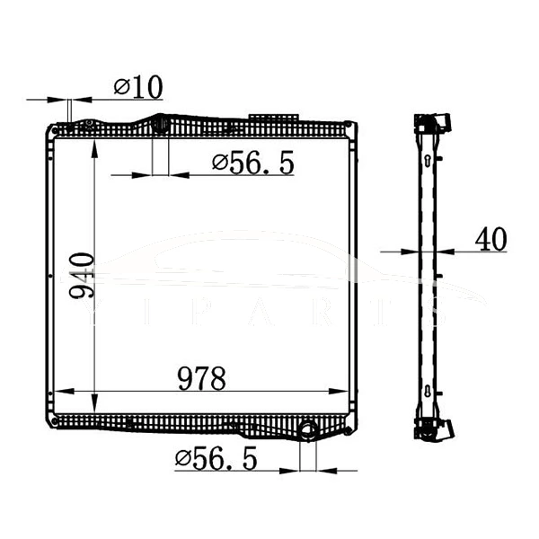 SCANIA P MT RADIATOR 1851542 NISSENS 67291