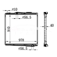 SCANIA P MT RADIATOR 1851542 NISSENS 67291