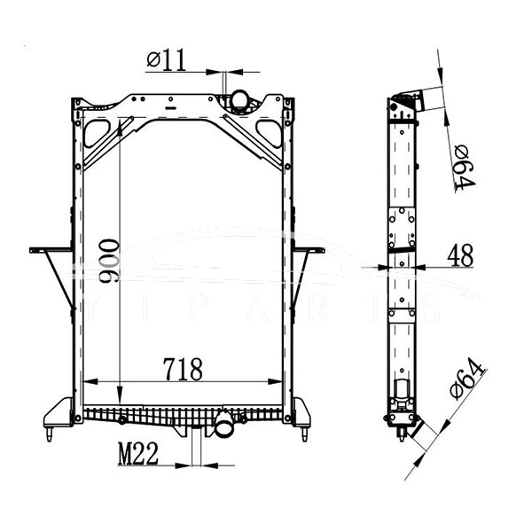 VOLVO FH MT RADIATOR 20516408 20536914 NISSENS 65467A