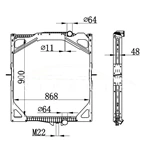 VOLVO MT RADIATOR 1276435 1676435 NISSENS 65462A