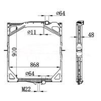 VOLVO MT RADIATOR 1276435 1676435 NISSENS 65462A