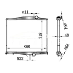 VOLVO MT RADIATOR 1010801 1003499 1003617