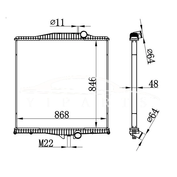 VOLVO MT RADIATOR 1003498 2048582
