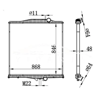 VOLVO MT RADIATOR 1003616 21137366 3MF5580M2