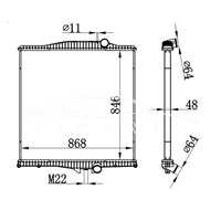 VOLVO MT RADIATOR 1003616 21137366 3MF5580M2