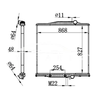 VOLVO AT RADIATOR 1003629 21129530 3MF5590M