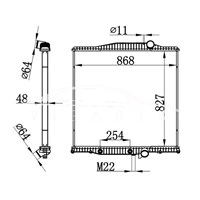 VOLVO AT RADIATOR 1003629 21129530 3MF5590M