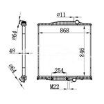 VOLVO AT RADIATOR 1003610 1003610C1