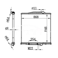 VOLVO AT RADIATOR 1003610 1003610C1