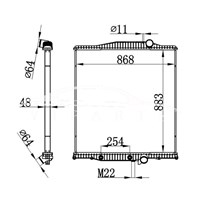 VOLVO AT RADIATOR 5032801 1003574 1003574AS