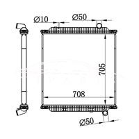 VOLVO MT RADIATOR 20810099 85000662 NISSENS 654760 DT 6.35217 NRF 519798 509798