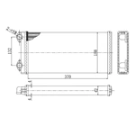 Auto engine radiator 1624373 for VOLVO F Serie Heater exchange