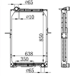 DPI 13849 HC3Z8005C RADIATORS FOR FORD SUPER DUTY