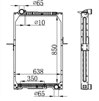 DPI 13849 HC3Z8005C RADIATORS FOR FORD SUPER DUTY