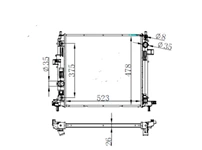 CAR RADIATOR 23452329 FOR Chevrolet Camaro 2.0L 4Cyl  3.6L V6(16-18)