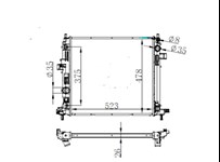 CAR RADIATOR 23452329 FOR Chevrolet Camaro 2.0L 4Cyl  3.6L V6(16-18)