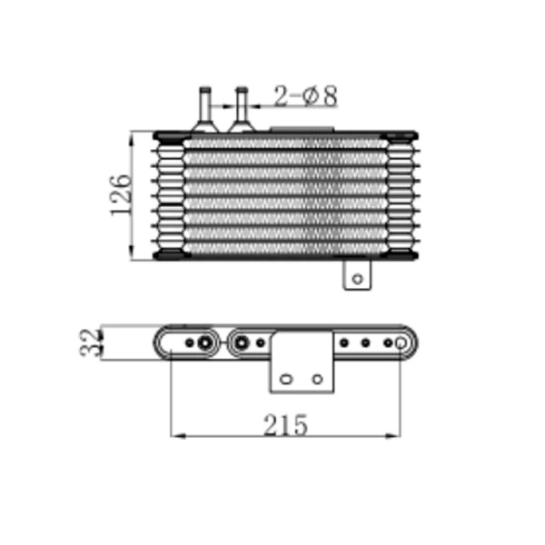 Transmission Gearbox Oil Cooler for Mitsubishi Lancer 10 Outlander ASX 2920A103 Engine oil cooler