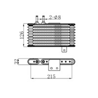 Transmission Gearbox Oil Cooler for Mitsubishi Lancer 10 Outlander ASX 2920A103 Engine oil cooler